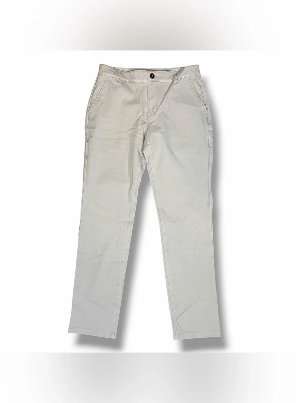 Mugsy Teddys Chino Pants Tan Khaki Stretch Casual Trousers Workwear 31x32 Nice!